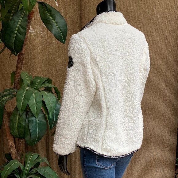 Bebe Sport Faux Shearling Jacket Sz S - Picture 8 of 14